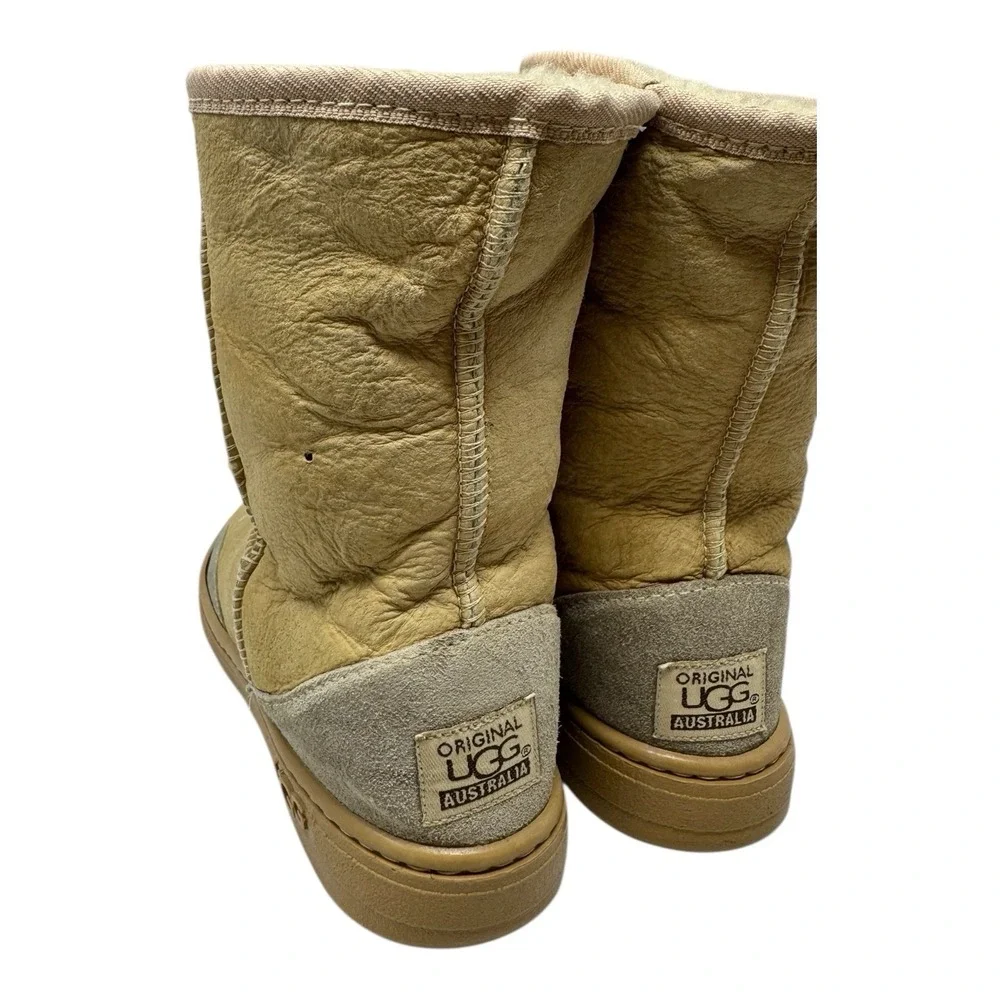 UGG‎ 🚨Australia 🤎Classic❄️ Y2k Tasman Lined Pure Wool Boots Beige Tan Suede 7